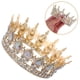 thumbnail image 4 of ColoMX Corona de reina con diamantes de imitación: coronas y tiaras de boda para mujer, accesorios para el cabello para fiestas de disfraces, tiaras de novia de cristal para cumpleaños de princesa., 4 of 8