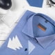 thumbnail image 2 of 60pcs Men Camisa Collar Stays Autoadhesivo Soporte de cuello formal Soporte de collar, 2 of 5