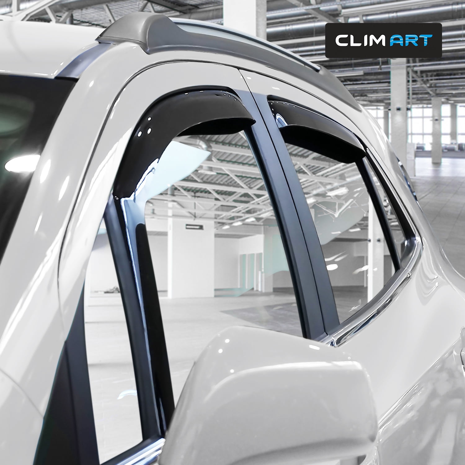 CLIM ART in-Channel Incredibly Durable Rain Guards for Chevrolet (Chevy) Trax 2014-2022/Buick Encore 13-22, Original Window Deflectors,Vent Deflector,Vent Window Visors,Car Accessories,4 pcs-615084LP
