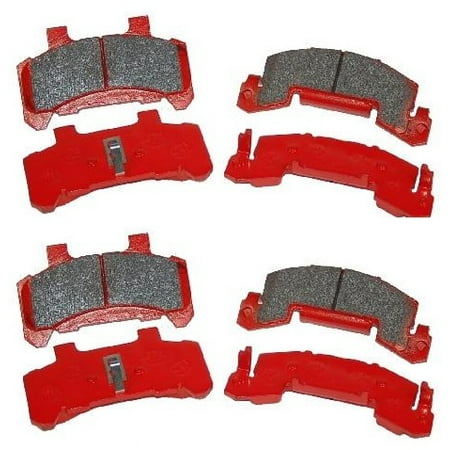 Dust Disc Brake Pad Axle - 2-Pk Kodiak 10-12 inch Disc Brake Caliper Ceramic Pads 2 Axle Kit (4 wheels)