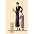 thumbnail image 2 of Vintage Fashion 23x32 Black Ornate Wood Framed with Double Matting Museum Art Print Titled - Modeles Originaur: For the Woman About Town, 2 of 4