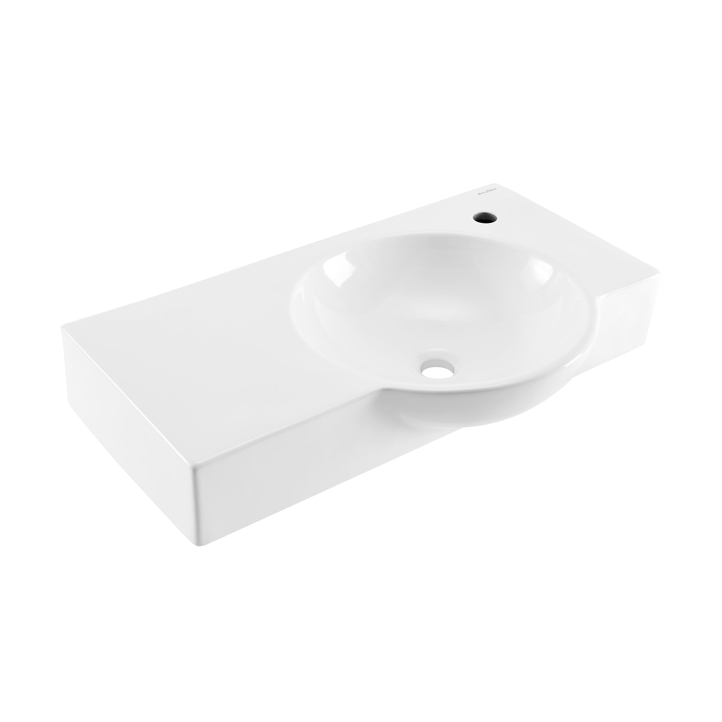 Montparnasse 30" Right Side Faucet Wall-Mount Bathroom Sink