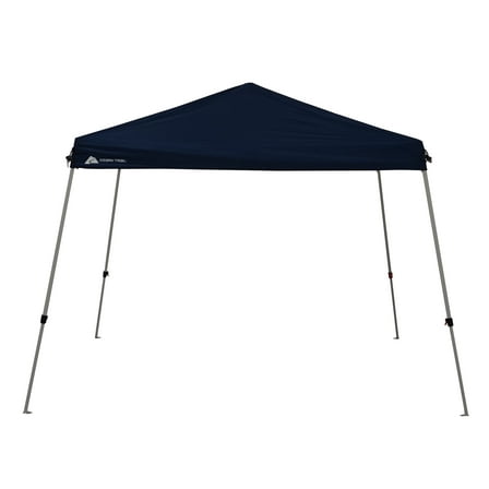 Ozark Trail 10' x 10' Instant Slant Leg Canopy Outdoor Shading Shelter, Dusty Blue