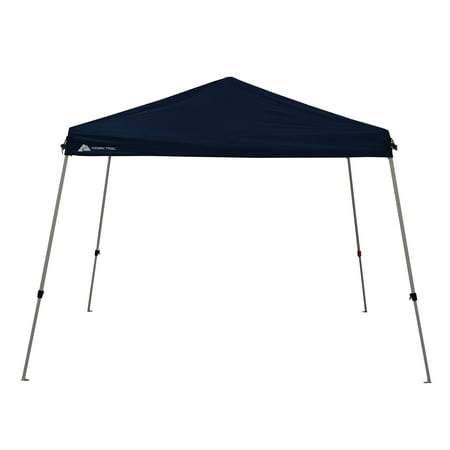 Ozark Trail 10' x 10' Instant Pop-up Slant Leg Canopy Outdoor Type Shading Shelter, Dusty Blue