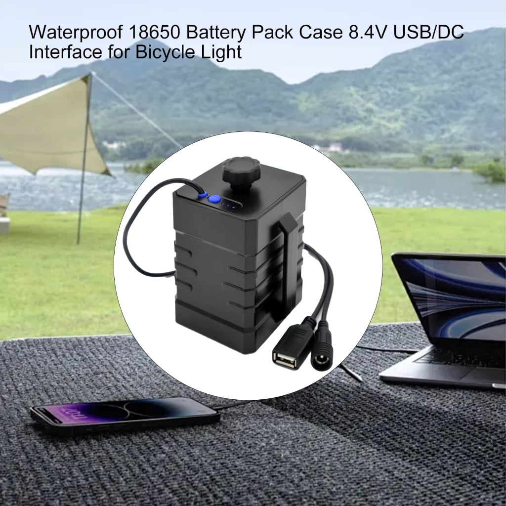4Pcs18650 26650 Battery Storage Case Box USB Charging Battery Pack Powerbank Box