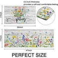 thumbnail image 2 of Spring Kitchen Rug Set of 2,Non-Slip Washable Kitchen Mats,Wood Grain Floral Kitchen Mats,Spring and Summer Holiday Decorations for Home Kitchen,17x30+17x47 Inch, 2 of 6