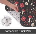 thumbnail image 6 of Rateoe Fly Agaric and Flowers Pattern Flannel Door Mat Indoor Outdoor Entrance, Waterproof All-Weather Doormat,Fade Resistant, Low Profile Entryway Mat 16x24in, 6 of 7