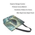thumbnail image 3 of Large Canvas Bag 13.5x5.1x15 Inch Canvas Bag Shopping Canvas Bag Suitable For Outing Shopping Travel Out Of Large Capacity Storage Little Deer Stream Water, 3 of 9