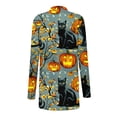 thumbnail image 4 of LOVZFMLL Cardigan pour Femmes à Manches Longues Mode Décontractée Blouse Manteau Imprimé d'Halloween, 4 of 6