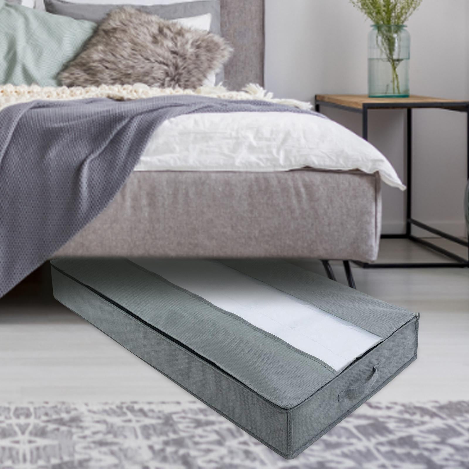 Blanket Storage Bags with Zipper, Foldable Comforter Storage Bag, Large