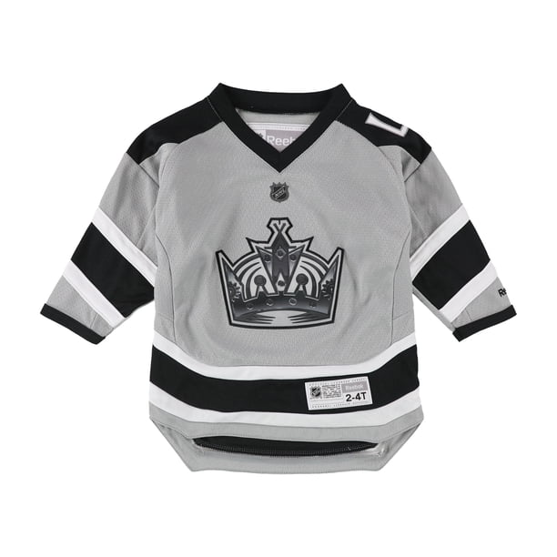 Reebok Boys LA Kings Stadium Series Jersey, grayblack, Toddler, 3T