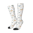 thumbnail image 2 of Balery Sea Creatures Printed Novelty Socks Men's Women's Crew Socks Sports Socks Knee High Socks Cotton Socks Quirky and Cool Socks, 2 of 9