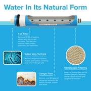 5-Stage Reverse Osmosis System Home RO Water Filter System Under Sink, 100 GPD Drinking Water Filter