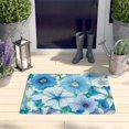 thumbnail image 2 of Pioneer Flower Floral Print Flannel Non Slip Door Rugs,Washable Door Mats Indoor,Decorative Door Mats,Dirt-Resistant and Absorbent Doormat for Entrance,Bedroom,Kitchen,Bathroom,31.5"x17", 2 of 4