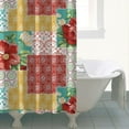 thumbnail image 4 of Boho Style Shower Curtain Pioneer Floral Vintage Retro Shower Curtain for Bathroom Home Decor Bathtubs Waterproof Fabric Curtain with 12 Hooks 72x72in, 4 of 5