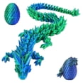 thumbnail image 1 of Huevo de dragón impreso en 3D de juguete con dragón de cristal articulado, 1 of 7