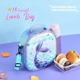 thumbnail image 2 of Mermaid Sac à Lunch - Boîte à Lunch Isolée 3D Filles École Pique-Nique Magasinage Déjeuner Profitez de la Coffre Imperméable Réutilisable Sac à Lunch Chaud Z126, 2 of 5