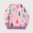 thumbnail image 7 of Toddler Girl's Long Sleeve Sweatshirt Crew Neck Christmas Tree Print Casual Soft For Party School Sweatshirts Cute Trendy Fall Pullover Tops Size 2-3T, 7 of 7