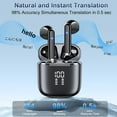 thumbnail image 3 of AI Translation Earbuds, Language Translation Earbuds 164 Languages Support Calling Music Function 7 Modes Ergonomic with APP for  System for Travel, 3 of 7