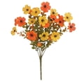 thumbnail image 2 of 14" Artificial Flowers,Single Stem Realistic Fake Silk Flower for Cemetery Memorial,Outdoor UV Resistant Plastic Plant for Hanging Baskets,Home Table Centerpiece Decor,A,1 Stem, 2 of 10