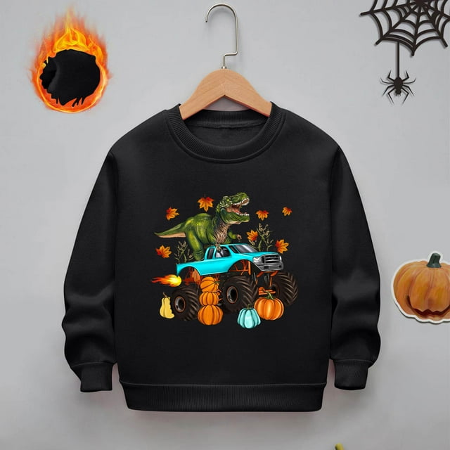 Cowsor T-shirt à Manches Longues pour Garçons, Col Rond Décontracté, Mode Urbaine, Portable et Facile à Nettoyer
