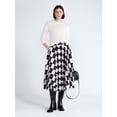 thumbnail image 2 of Free Assembly Women's and Women's Plus Sunburst Pleat Argyle Maxi Skirt, Sizes XS-4X, 2 of 5