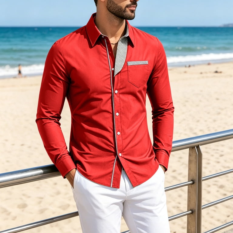 walmart red dress shirt Dress Shirts Reds
