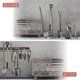 thumbnail image 4 of Fong Garage Organizer, 64inch Adjustable Storage System With 16 Hooks 4 Pcs Rails Tool Storage Wall Mounted Garden Storage Door Mop Broom Tools Holder, 4 of 4