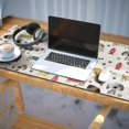 thumbnail image 3 of Long Mouse Pads for Desk,Rover Cream Dogs Bone Desk Mats on Top Of Desks, Desk Mouse Pad Extra Large with 3mm Non-Slip Base and Stitched Edge for Gaming,Office,Work,Home 35.4"x15.7", 3 of 6