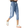 thumbnail image 6 of SPECIAL MAGIC Women's Capri Sweatpants Jogger Pants with Pockets Cotton Stretch Lounge Athletic Pants for Running Yoga Gym, 6 of 7