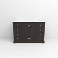 thumbnail image 5 of Lexora Home Dukes 48" Carrara Marble Top Single Vanity with Sink in Espresso, 5 of 10