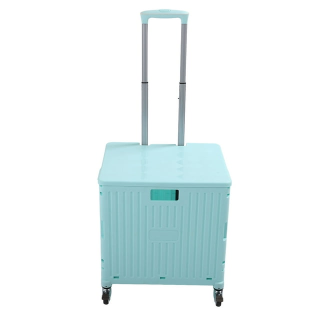 <p>Collapsible Rolling Box, Large Capacity Multifunctional Swivel Casters Lockable Wheel Foldable Utility Cart For Shopping</p>