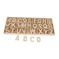 thumbnail image 1 of Letras del alfabeto de madera, juguete de aprendizaje de ortografía, materiales rústicos de aprendizaje preescolar 25 cm x 17 cm, 1 of 9