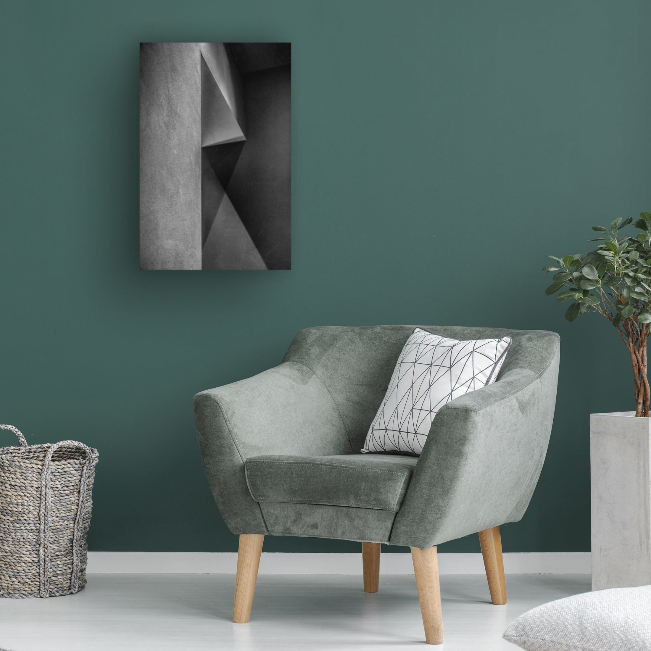 Canvas Wall Art - Inge Schuster 'Grey Shadows' Wall Art for Living Room, Bedroom, or Office D?cor by Trademark Fine Art - 16 x 24 Inches