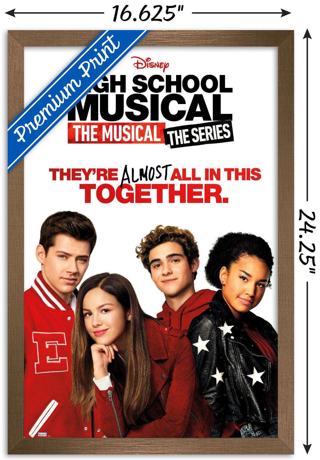 High School Musical: The Musical: The Series - Key Art Wall Poster, 14.725" x 22.375", Framed