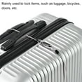 thumbnail image 5 of Unique Bargains Security Cable 2.5mm x 0.5m/1.64ft Coated Luggage Lock Wire Rope with Double Loop, Clear, 3 Pack, 5 of 5
