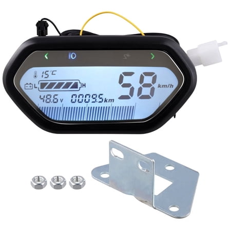 48V 60V 72V Electric Digital LCD Odometer Speedometer Tachometer