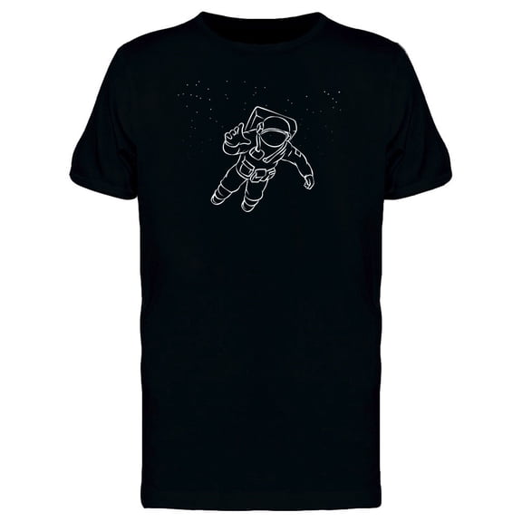 Astronaut Flying In Space Tee Men's -Image by Shutterstock