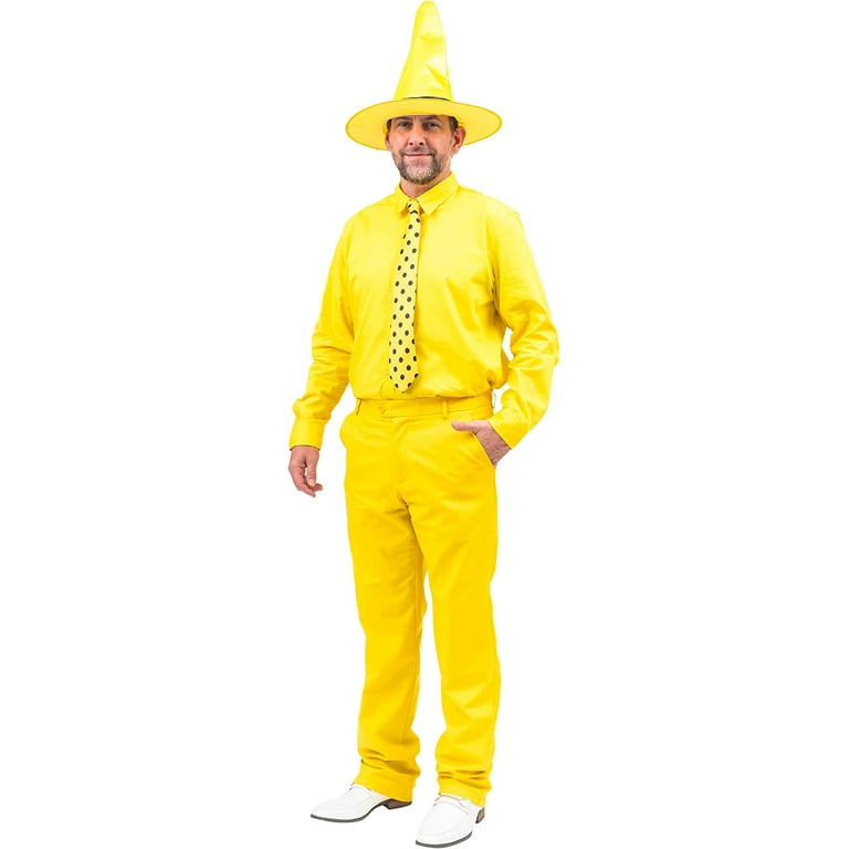 Man in the yellow hat costume discount