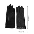 thumbnail image 3 of Unique Bargains 1 Pair Sunblock Mittens Embroidery Floral Sun Block Driving Gloves for Women Black, 3 of 5
