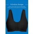 Women's Bestform 5006014 Comfort Cotton Blend Front Close Sports Bra