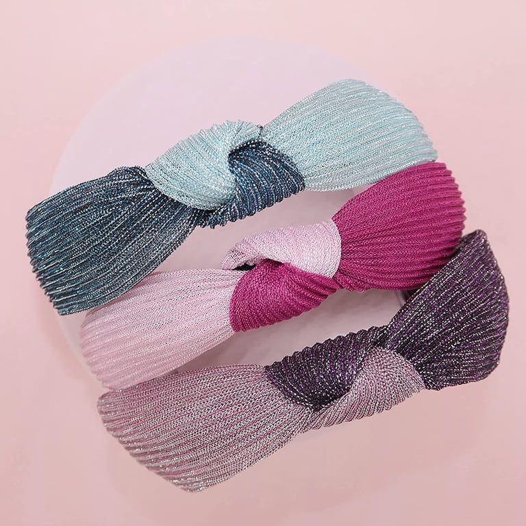FROG SAC 3 Top Knot Headbands for Girls, Cute Knotted  display picture 3