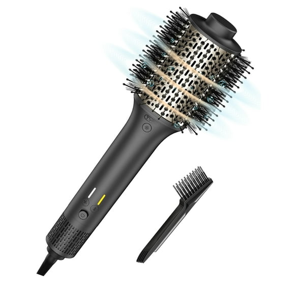 Cepillo secador de pelo TYMO de alta velocidad para un secado y peinado rápidos, cepillo de aire caliente, voluminizador de un solo paso con iones negativos de 200 M para un cabello suave y sin frizz.