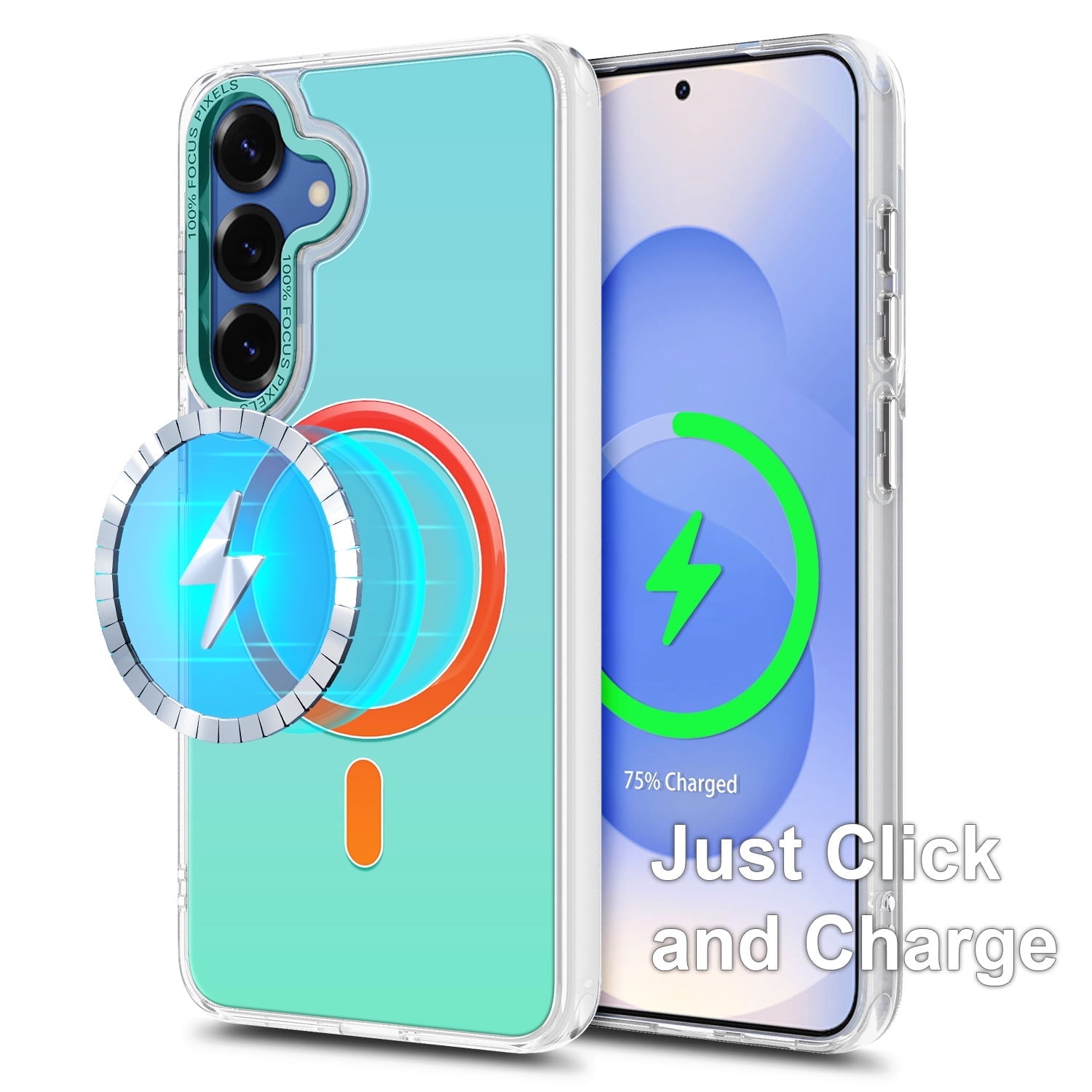 NGB SUPREMACY For Samsung Galaxy S24/S25 Phone Case Fast Wireless Charging MagSafe/Qi Strong Magnetic Car Mount Galaxy S24/S25 Case Cover