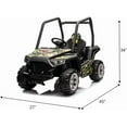 thumbnail image 2 of Historyli 12V Dual-Drive Ride On Car, 4 Wheels Electric Vehicle, with Remote Control, Green, 2 of 9