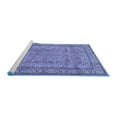 thumbnail image 2 of Ahgly Company Machine Washable Indoor Round Persian Blue Traditional Area Rugs, 4' Round, 2 of 4