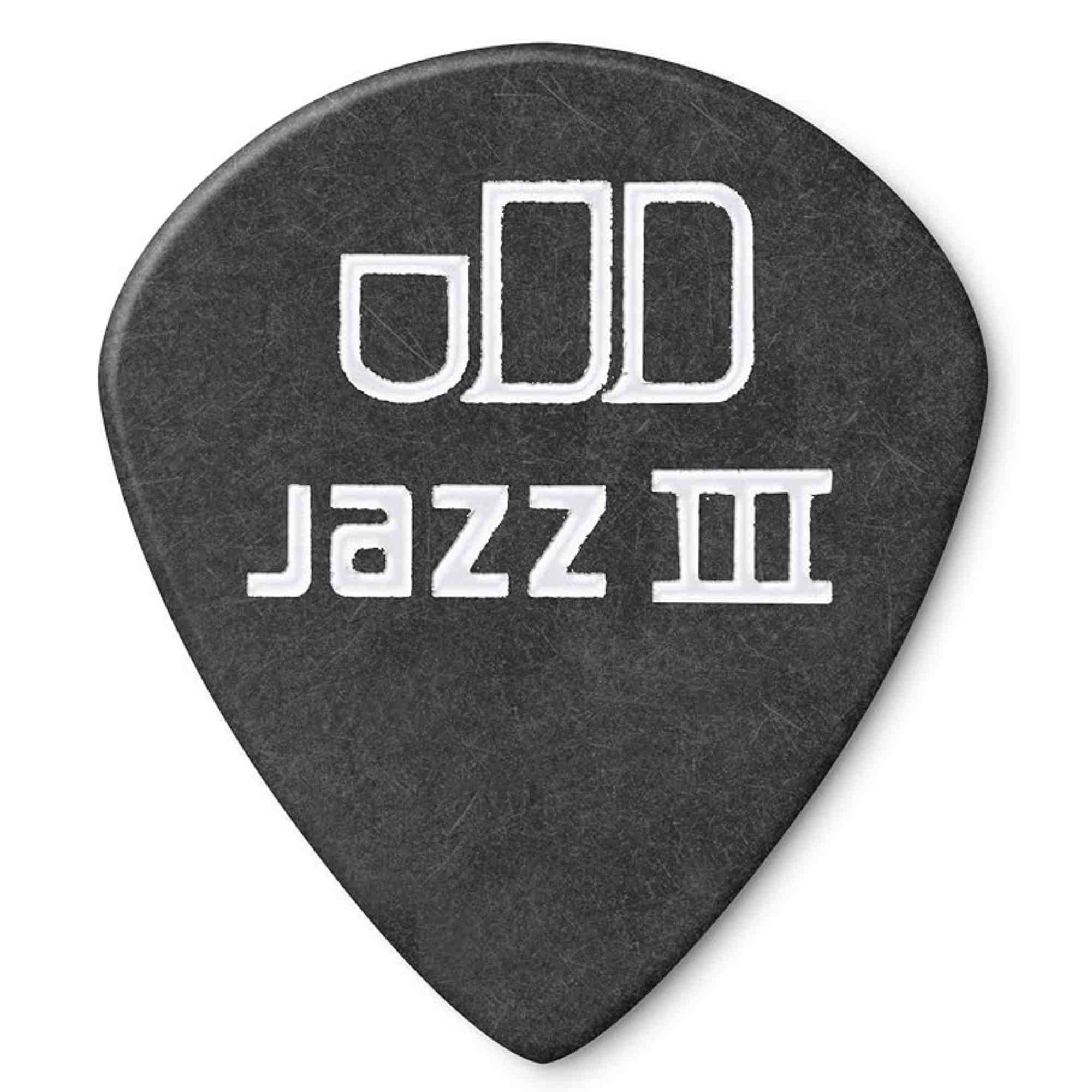 Dunlop Tortex Pitch Black Jazz III Guitar Picks - 1.0mm Gauge - 72 Pack