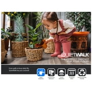 QuietWalk 360 sq ft Recycled Fiber Underlayment with Built-in Vapor Barrier for Laminate and Engineered Wood Flooring