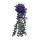 thumbnail image 1 of 1 Pcs Hanging Flowers Artificial Violet Flower, Wall Wisteria Basket Hanging Garland Flowers Fake Silk Orchid, For Home Wedding Garden Yard Garland Bunch Decoration, 1 of 9