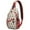 Brown Christmas Tree, variant on Sling Backpack,Christmas Forest Pattern Sling Bag with Water Bottle Holder,Waterproof Sling Bag for Men/Women with Headphone Jack for Hiking,Travel